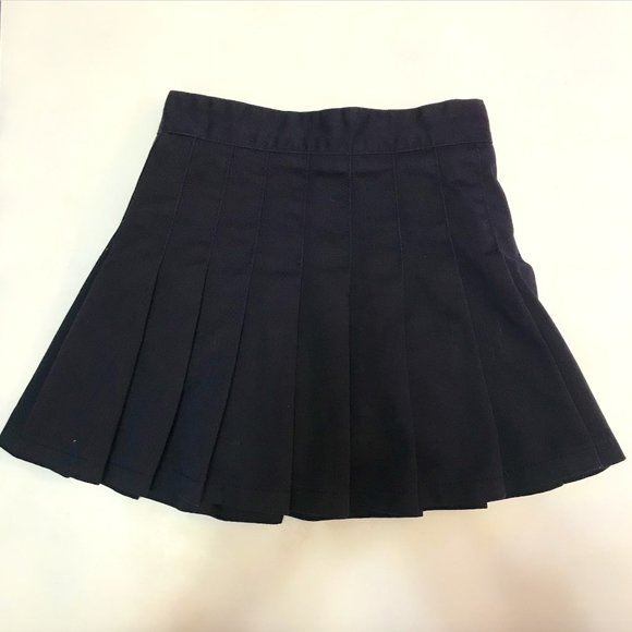 Blue Pleated Mini Skirt - Picture 2 of 4